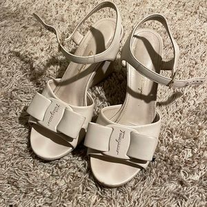 Size 7 Salvatore Ferrogamo gancini sandal